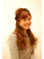 フラップインフィニティ(fLaP infinity)&nbsp;編み込みハーフアップ