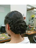 結婚式ヘアセット