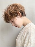 カジュアルショート_外ハネボブアッシュブラウン_77020