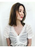 洗練された重軽ボブ