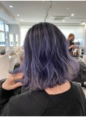 青みラベンダーバレイヤージュ