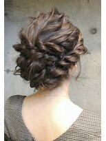 グランアージュ 錦糸町(grandage)&nbsp;モテ髪ゆるふわアレンジ 編み込みアレンジセット二次会 結婚式c