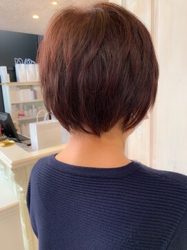 キャアリー(Caary) 福山市 人気 丸みショートボブ 丸みショートヘアCaaryキャアリー
