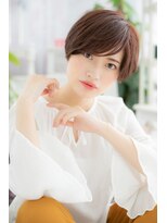 アッシュピンクアシンメトリー小顔ネオウルフショートb1