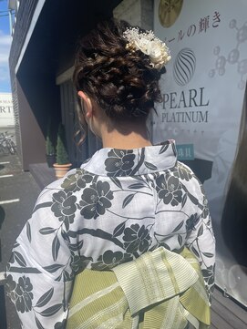 フォルテ 草薙店 浴衣に似合う☆もこもこアレンジ☆