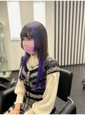 パープルメッシュエクステ