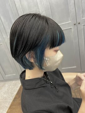 シャル 平塚(shalu) アンブレラブラックインナーブルーグラデーション【高綱】