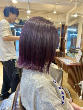 ブリッツ レボ(BLITZ-REVO) あやか流！ぱつっとボブ×ダークバイオレット！