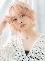 ドクターズ サロン ラブ(Dr's Salon LAB)&nbsp;外国人風ハイライトベビーピンクくびれミディh古河10代20代
