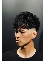 【銀座理容室】スペインカール　スキンフェード　おしゃれ