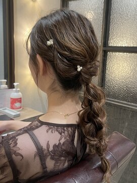 ミリ 千歳烏山(Mili CARE&SPA) 編みおろしアレンジ