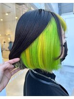 ビヨンドイー(beyond E)&nbsp;ライムグリーンとイエローのインナーカラー