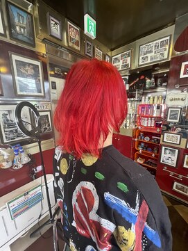 グリッツ (GLITZ) ビビッドレッド×ピンクポイントエクステ