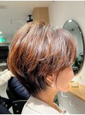 丸みショート×小顔×マッシュ×20代30代40代50代