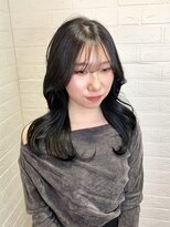 ヘアースペースブルーム プリュス 石橋店(HAIR SPACE BLOOM plus) コリアンブラック/黒染めしない暗髪/透明感カラー/艶髪/韓国ヘア