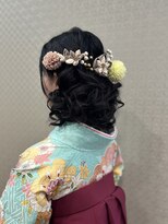 ラソス(LASOS) ハーフヘアアレンジ＆袴着付け