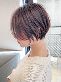 【Say.福岡】ショート×前髪なし×サイドバング×耳かけショート