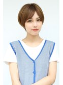 明るめスッキリ丸みショート
