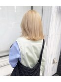 ハイトーンカラー×ナチュラルボブ/小倉