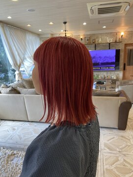 シャンティ 平岸店(Shanti) ○オレンジカラー/ブリーチカラー/切りっぱなし○菅野裕太