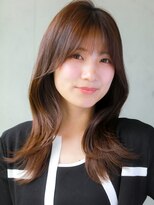 ガリカ シーム(Gallica/SEAM)&nbsp;くびれセミロングレイヤー×モカブラウン