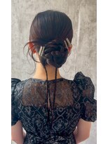 スタイル 横浜(STYLE)&nbsp;結婚式お呼ばれタイト系カチモリ／ヘアセット/シニヨン/アレンジ