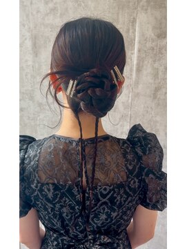 スタイル 横浜(STYLE) 結婚式お呼ばれタイト系カチモリ／ヘアセット/シニヨン/アレンジ