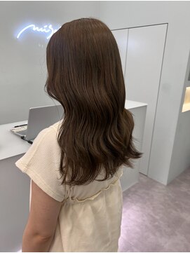 ミッシュバイアーバン(misch by urban.) オリーブベージュカラー/セミロングヘア