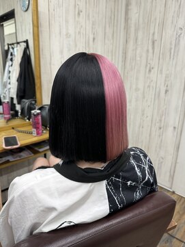 ヘアスタジオワン 藤沢店(HAIR STUDIO ONE) ブラックぴんくツートン
