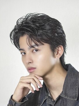 オーシャントーキョー 渋谷神南(OCEAN TOKYO) メンズカット無造作黒髪スパイキーショート刈り上げビジネス流行