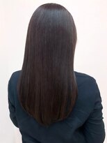 ソンノ(sonno) 髪質改善 うるつやストレート セミロング アッシュカラー