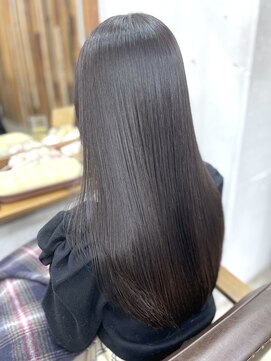 リッカ(RICCA) 髪質改善縮毛矯正/透明感グレージュ/ダークグレー