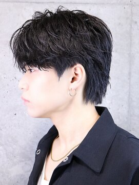 フレイバ 吉祥寺(FLAVA) コンマセンターパート フェザーパーマ