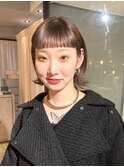 こっくりブラウンボブ