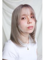 オラプラノ(olaplano)&nbsp;ダブルカラー　ホワイト　ミルクティーベージュ　ストレート
