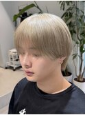韓国ヘア シースルーマッシュ×ミルクティーベージュ