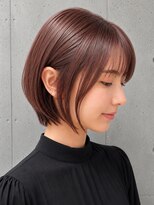 トゥルートラスト 和戸店(True Trust)&nbsp;顔周りレイヤー ショートボブ ピンクブラウン