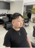 フェザーショート×ミドルフェード