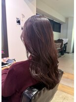 ノイ(noi) #noi_style ブリーチなしツヤ感ボルドーブラウン