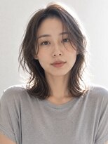 ヘイ 松本店(HEY) 【HEY 松本】くびれミディ×透明感グレージュ×ゆるふわパーマ