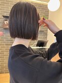 髪質改善切りっぱなしボブ