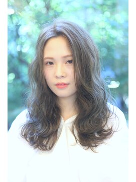 ナンバー アンフィール 渋谷(N° anfeel) アッシュブラウン♪☆ラフウェーブ