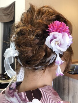 ココロ(HAIR CoCoro relaxation) 浴衣☆裏編み込み☆リボンアレンジ