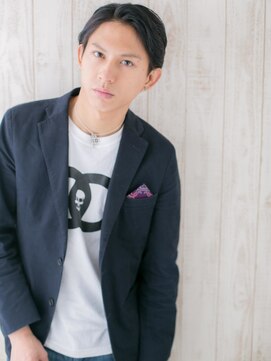 グルーミングサロン バーバー キャッスル 北浦和西口(Grooming salon Barber Castle) アップバング＆セミウエット七三スマートマッシュK