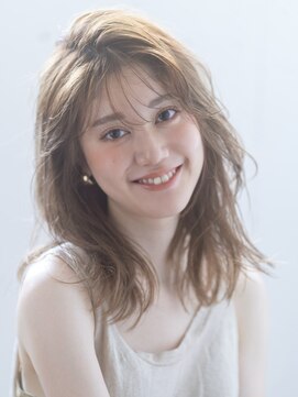 エミュ 表参道 青山(emu) 【emu井上信洋】シースルーバングと抜け感ミディアムレイヤー