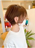 透け感ショート