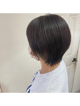 ウルカ 川口店(ulQua) 厚めバングのインナーグレージュorピンクベージュの大人ヘア