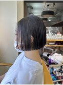 ストレートボブ前下がり縮毛矯正酸性切りっぱなし20代30代40代 