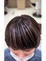 アッシュ 戸田公園店(Ash)&nbsp;アイスラテベージュ×脱白髪染めハイライト