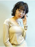 前髪パーマ/切りっぱなしボブ/美髪/髪質改善/TOKIO/20代/30代